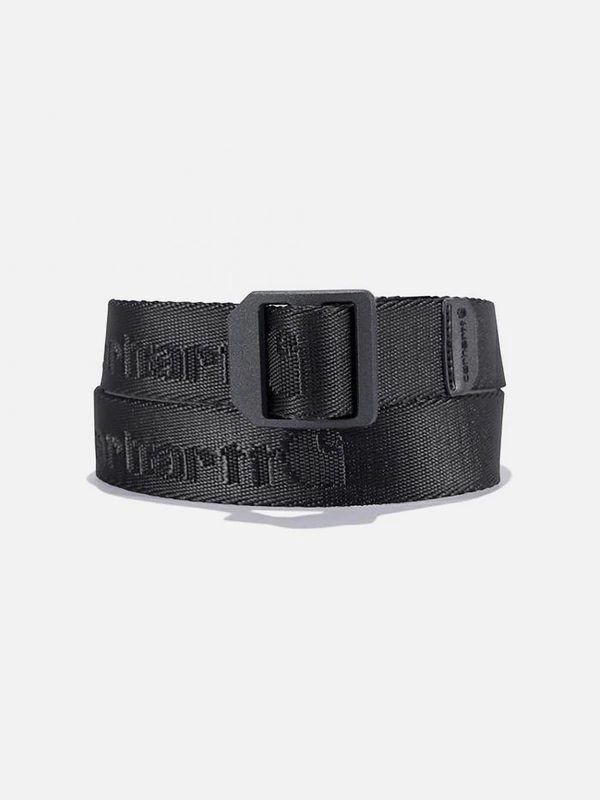 (A0006386/A0005661) 키즈 나일론 웨빙 레더락 벨트 BLACK